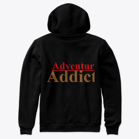 Adventure Addicts,Vic Falls Black T-Shirt Back
