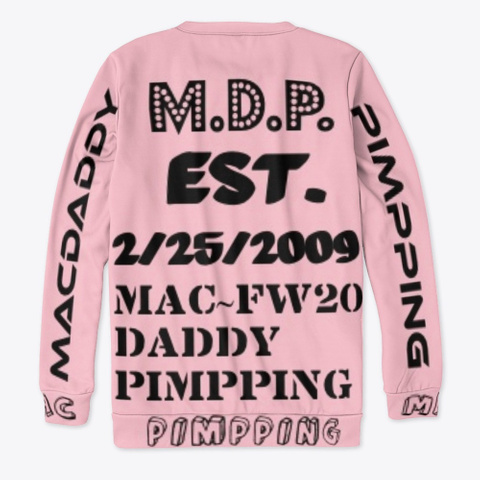 Macdaddypimpping Fw2020 Collections Pink T-Shirt Back