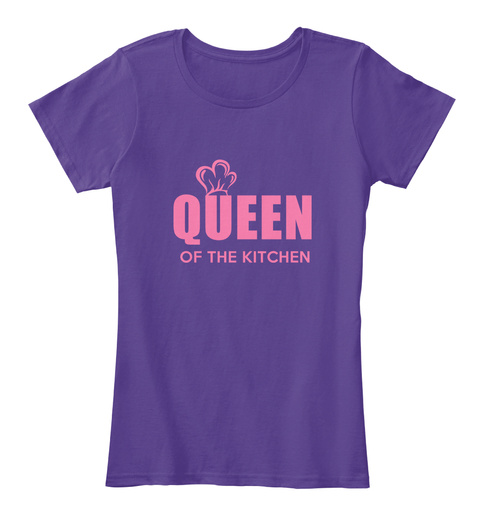 Queen Of The Kitchen Purple T-Shirt Front