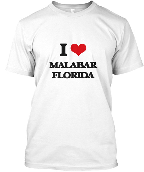 I Malabar Florida White T-Shirt Front