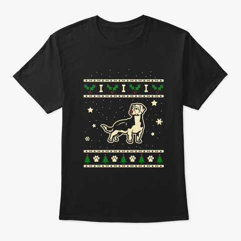 Christmas Drever Gift Black T-Shirt Front