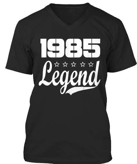 1985 Legend Black T-Shirt Front