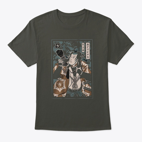 Samurai Photograher Photograph Vintage J Smoke Gray T-Shirt Front