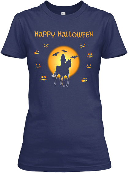Happy Halloween Navy T-Shirt Front