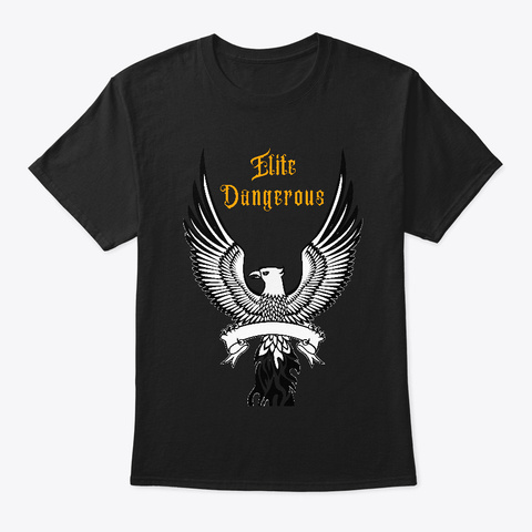 Elite Dangerous T Shirt Black T-Shirt Front