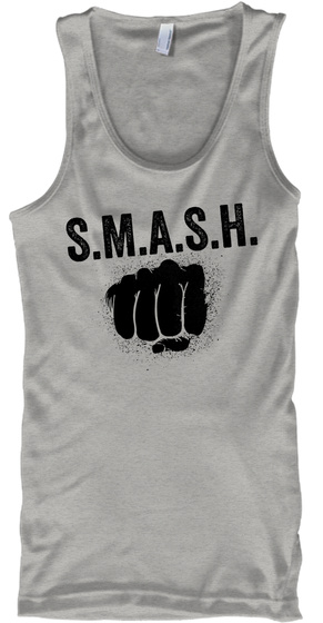 S.M.A.S.H. Athletic Heather T-Shirt Front