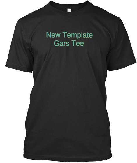 New Template
 Gars Tee Black T-Shirt Front