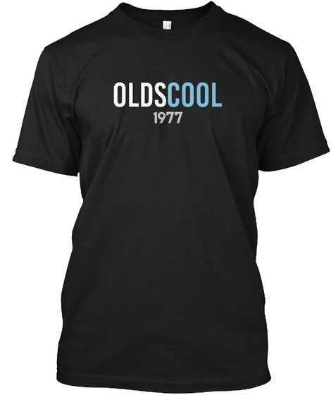 Oldscool 1977 Black T-Shirt Front