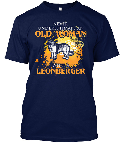 Leonberger Shirt Navy T-Shirt Front