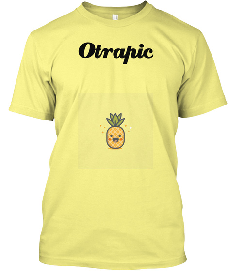 Otrapic Lemon Yellow  T-Shirt Front