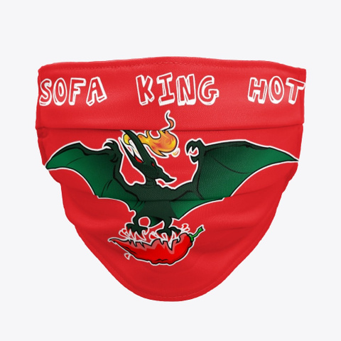 Sofa King Hot Mask Red T-Shirt Front
