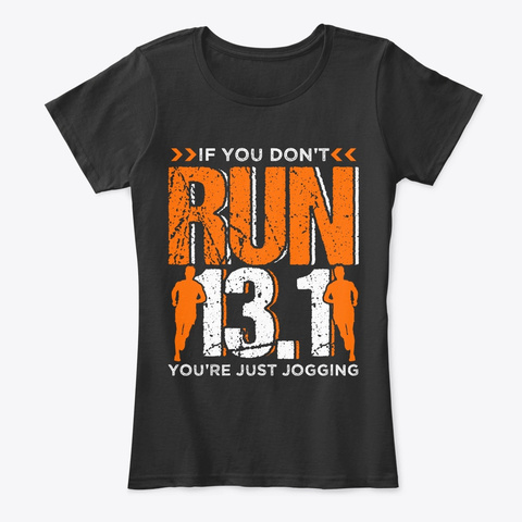 Run 13.1 Black T-Shirt Front
