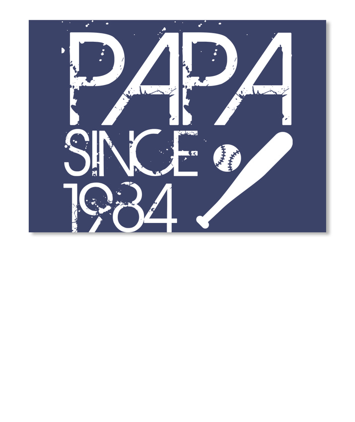 Details about   Softball Papa Since 1984 Fathers Day Sticker Landscape 