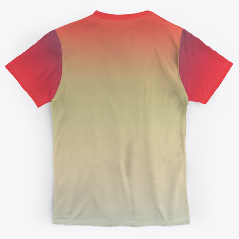 Shosai Abstract Color Gradient Art Standard Kaos Back