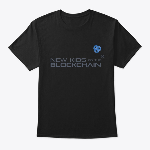 New Kids On The Blockchain Apparel Black áo T-Shirt Front
