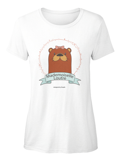 Mademoiselle Loutre White T-Shirt Front