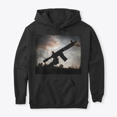 Ar   Guns To The Sky Black T-Shirt Front