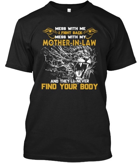 Mother In Law Black T-Shirt Front