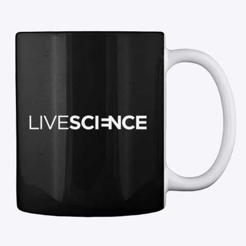 Live Science Logo Black T-Shirt Back