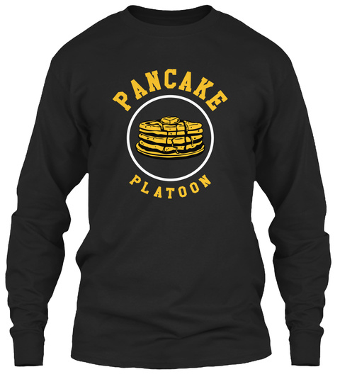 Pancake Platoon Black T-Shirt Front