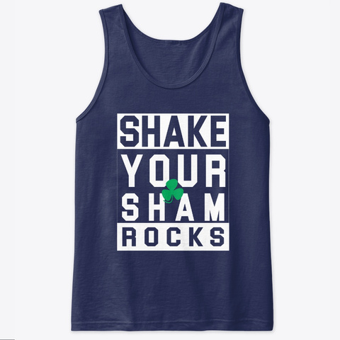 St. Patrick's Day Shake Your Shamrocks Navy T-Shirt Front