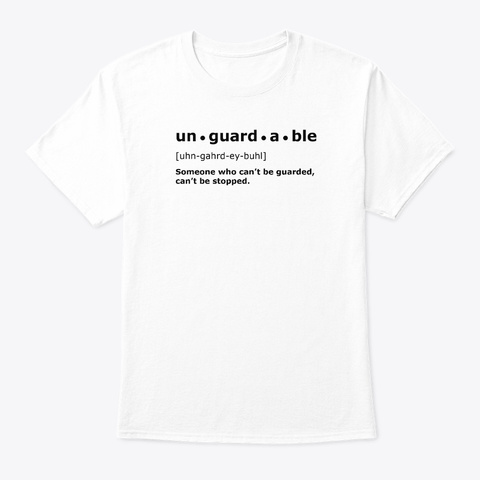 Unguardable | White T Shirt White T-Shirt Front