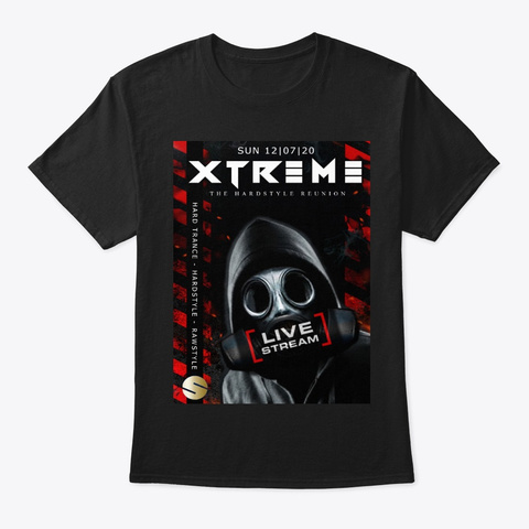 Xtreme Stream Black T-Shirt Front