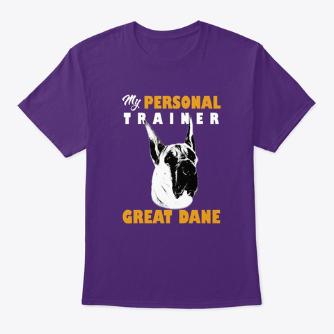 Personal Trainer Is Great Dean T Shirt Purple T-Shirt Front