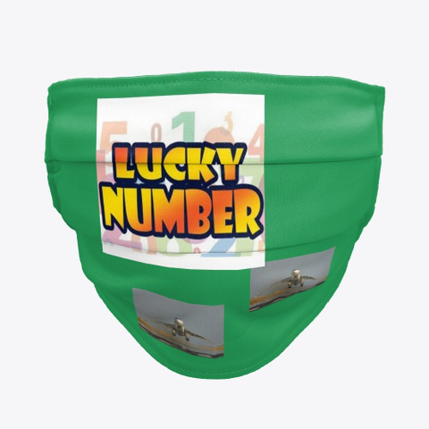 Mascara Lucky Number Green Camiseta Front