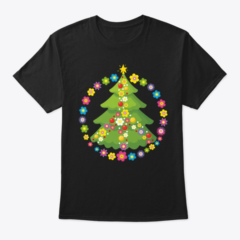 Peace Sign Love Christmas Fun 60s 70s Ti Black T-Shirt Front