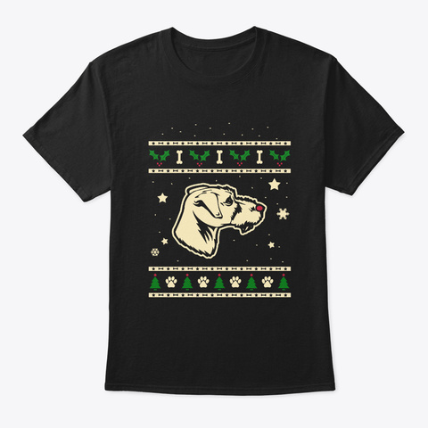 Christmas Parson Russell Terrier Gift Black T-Shirt Front