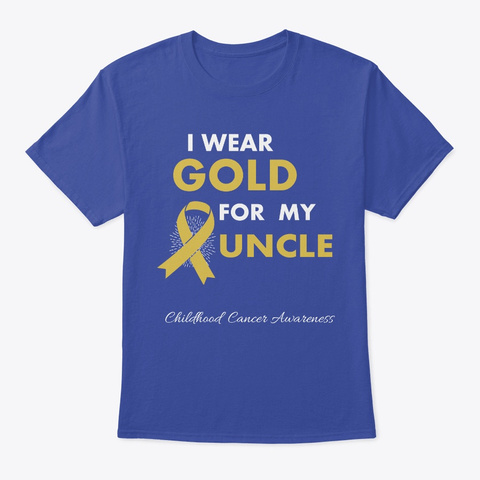 Childhood Cancer Awareness Shirt Deep Royal Maglietta Front
