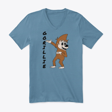 Introducing Gorillie Steel Blue T-Shirt Front