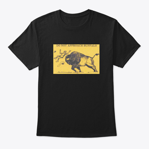 Buffalo Mike Black T-Shirt Front
