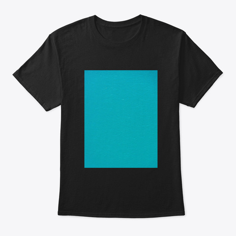 Minimalistic Blue Summer Ocean Water Pat Black Camiseta Front