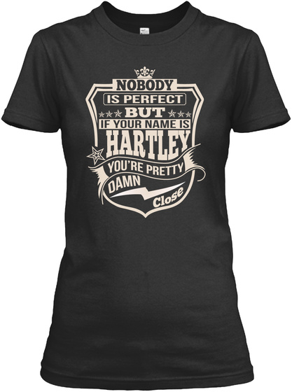 Nobody Perfect Hartley Thing Shirts Black T-Shirt Front