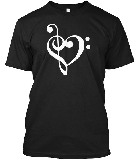 Love For Music T Shirt Black T-Shirt Front