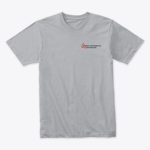 Greetings Robotics Corporate Clothing Heather Grey T-Shirt Front