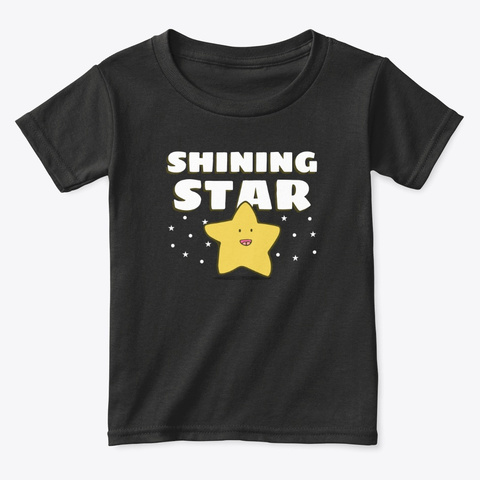 Kids A Shining Star Black T-Shirt Front