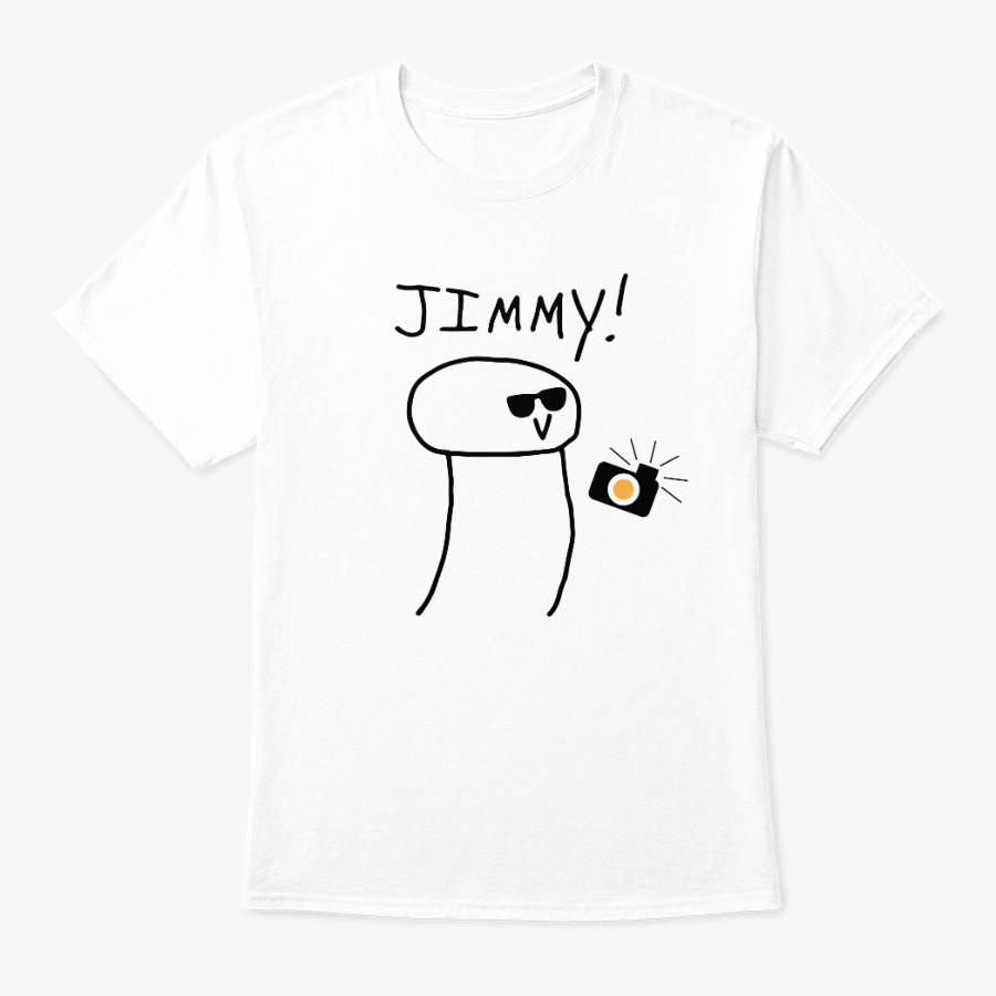Jimmy with Camera Light Colours Unisex Tshirt