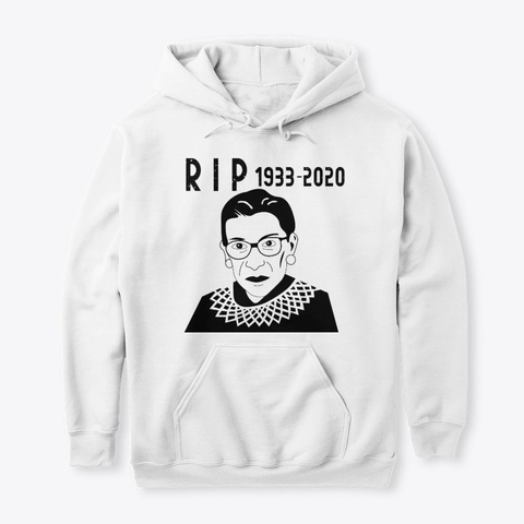 Ruth Bader Ginsburg Rest In Peace White T-Shirt Front