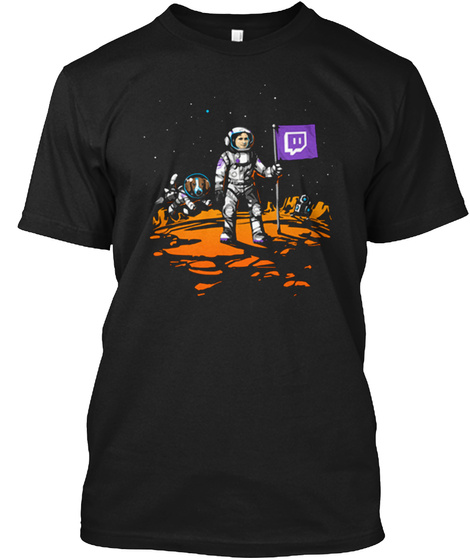 Twitch Science Week Shirt Black T-Shirt Front