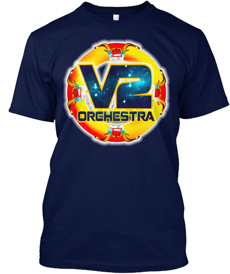 V2 Orchestra Navy T-Shirt Front