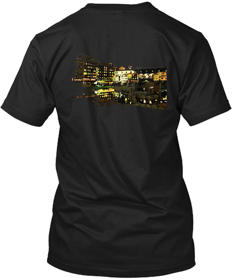 Ponte Vecchio Black T-Shirt Back