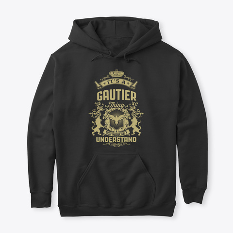 It's A Gautier Thing Black Camiseta Front