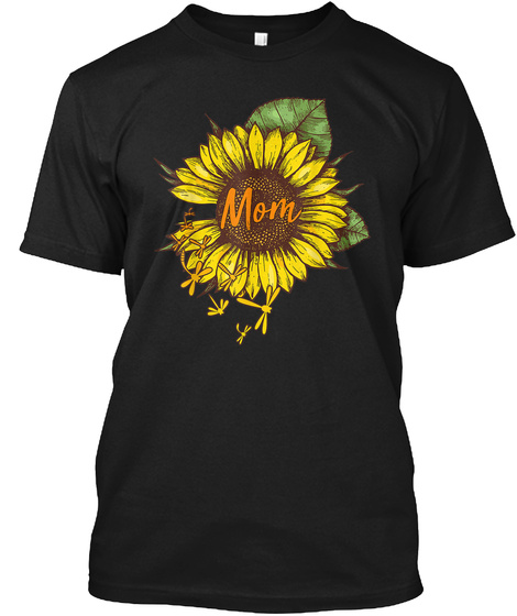 Mom Sunflower Dragonfly Tshirt