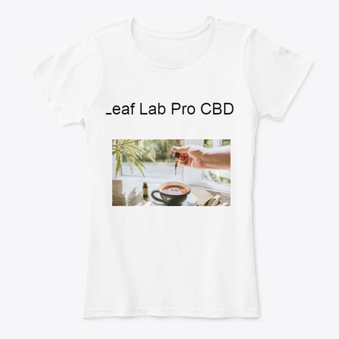 Leaf Lab Pro Cbd White T-Shirt Front