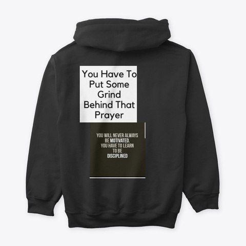 Prayer Behind The Grind Black T-Shirt Back