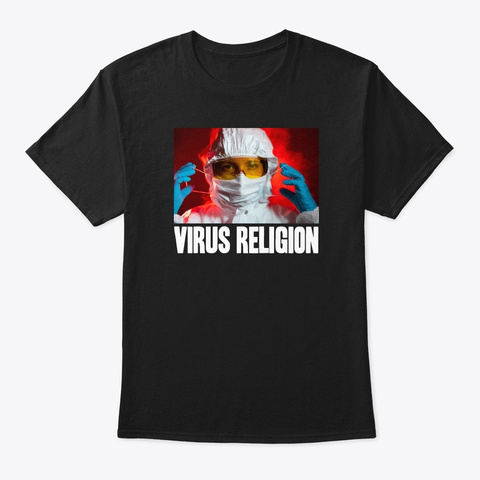 V Religion Black T-Shirt Front