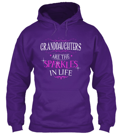Granddaughters Are The Sparkles In Life  Purple T-Shirt Front